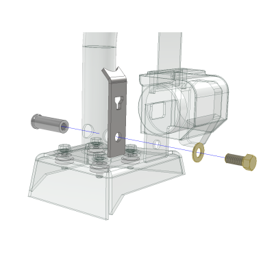 Rear Seat Belt Mount Kit JKU Cage For Jeep JKU Motobilt