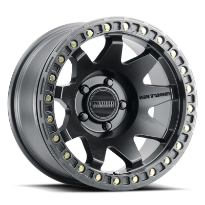 Aluminum Wheels 17x9 MR108 Bolt Pattern 5 On 127 Offset -44 Lip Size 0.63 Matte Black MB Method