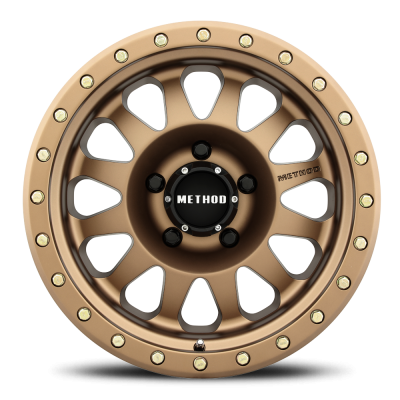 Aluminum Wheels 15x8 Double Standard MR304 Bolt Pattern 5 On 114.3 Offset -24 Lip Size 3.5 Method Bronze BRZ Method