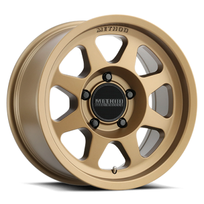 Aluminum Wheels 15x7 Bead Grip MR701 Bolt Pattern 5 On 100 Offset 15 Lip Size 0.91 Method Bronze BRZ Method