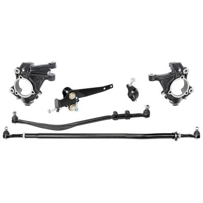 Currectlync Jeep JL/JT High Steer Kit For Stabilizer Shock And Non-Rubicon Axle. Incl. Knuckles Drag Link Tie Rod Trac Bar Reloc/Shock Mount Axle Shock Tie Rod Clamp RockJock 4x4