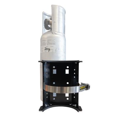 6 LB Propane Tank Bracket Satin Black Power Tank