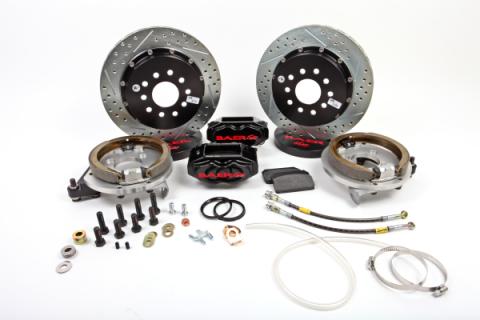 Brake System 13 Inch Rear SS4+ w/Park Brake Black Mopar BAER Brakes