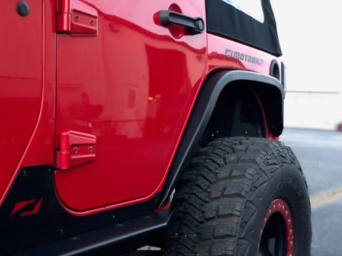 Aluminum Crusher 2 Inch Rear Fenders for Jeep JK / JKU Motobilt