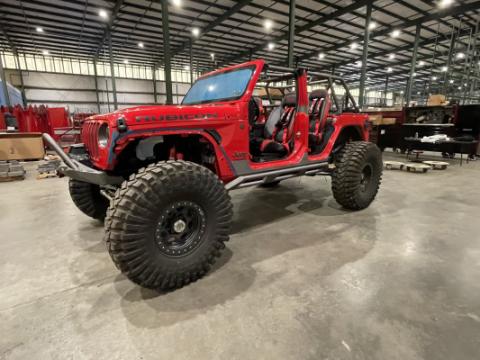 Frame Mounted Rocker Guards For 4 Door Jeep JL Bare Steel Motobilt