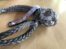 10 Inch Soft Shackle 7/16 Diameter Standard Duty Gray Factor 55