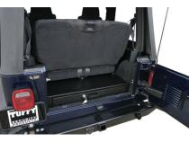 Full Width Rear Bench Underseat Drawer - 76-86 CJ7 / 87-95 Wrangler YJ / 97-06 Wrangler TJ Black Tuffy Security Products