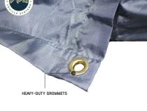 HD Nomadic 2.0 Awning Room Enclosure, Grey Body, Green Trim (4 Walls and Floor) Overland Vehicle Systems