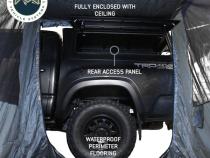 HD Nomadic 2.0 Awning Room Enclosure, Grey Body, Green Trim (4 Walls and Floor) Overland Vehicle Systems