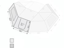 Nomadic Awning 270 for Driver Side Wall 1 270 Awning Wall 1 Overland Vehicle Systems
