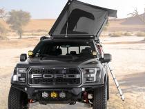 Aluminum Clam Shell Roof Top Tent Sidewinder Side Opening Overland Vehicle Systems