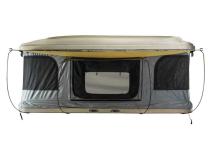 HD Bundu 3 - Hard Shell Pop Up Roof Top Tent, 3 Person, Grey Body and Black Rainfly Overland Vehicle Systems