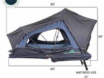 XD Sherpa S2S - Soft Sided Roof Top Tent, 2 Person, Grey Body and Black Rainfly Overland Vehicle Systems
