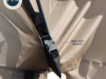 LD TACT - Bed Tent Full Size 5.5-5.8 Foot, Tan Body and Green Rainfly Overland Vehicle Systems