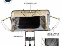 HD Bundu 2 - Hard Shell Roof Top Tent, 2 Person, Grey Body and Black Rainfly Overland Vehicle Systems