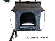 XD Lohtse - Clamshell Aluminum Roof Top Tent, 2 Person, Grey Body and Black Rainfly Overland Vehicle Systems