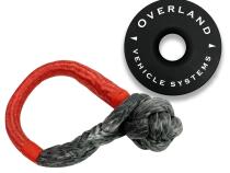 Soft Shackle Recovery Ring Combo Pack - 45,000 lb - Black Overland Vehicle Systems