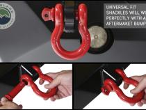 19019904 Recovery Shackle 3/4 Inch 4.75 Ton Red Overland Vehicle Systems