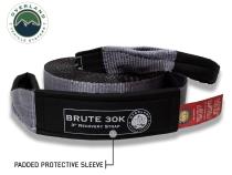 Tow Strap 30 30,000 lb. 3 x 30' Gray Storage Bag Overland Vehicle Systems