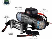 SCAR 12 - 12,000 lb. Winch With Steel Cable and Wireless Remote Overland Vehicle Systems