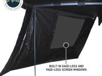 XD Nomadic 270 - Awning Wall 1 W/Black Out, Passenger Side, Black Body, Black Trim W/Storage Bag Overland Vehicle Systems