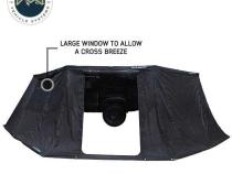 XD Nomadic 270 - Awning Wall 2 W/Black Out, Passenger Side, Black Body, Black Trim W/Storage Bag Overland Vehicle Systems