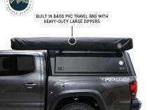 XD Nomadic 270 - Awning, Lights, Black Out, Wall Kit, Driver Side, Black Body, Black Trim and Black Travel Cover Overland Vehicle Systems