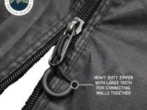 XD Nomadic 270 - Awning, Lights, Black Out, Wall Kit, Driver Side, Black Body, Black Trim and Black Travel Cover Overland Vehicle Systems