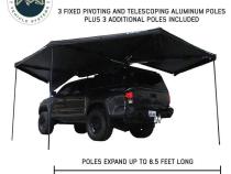 XD Nomadic 270 - Awning, Lights, Black Out, Wall Kit, Driver Side, Black Body, Black Trim and Black Travel Cover Overland Vehicle Systems