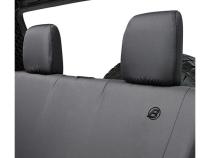 Jeep Wrangler Seat Covers For Jeep 2008-2012 Wrangler JK 4 Door Rear Premium Vinyl Fabric Black Diamond Bestop