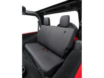 Jeep Wrangler Seat Covers For Jeep 2007-2018 Wrangler JK 2 Door Rear Premium Vinyl Fabric Black Diamond Bestop