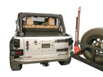 Deluxe Cargo Enclosure - 11-18 Wrangler JK Rear Seats Must Be Removed on 2-Door Models Black Tuffy Security Products