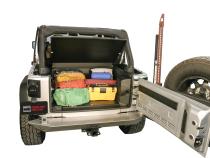 Deluxe Cargo Enclosure - 11-18 Wrangler JK Rear Seats Must Be Removed on 2-Door Models Black Tuffy Security Products