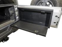Tailgate Lockbox - 07-18 Wrangker JK Standard Panel Black Tuffy Security Products