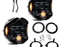 DOT LP6 LED Headlight Kit Jeep 2018-2025 Wrangler JL 2020-2025 Gladiator JT w/LED Headlights (Amber) Baja Designs