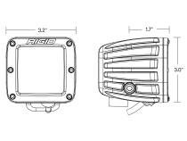 SAE Fog Light White Pair D-Series Pro RIGID Industries