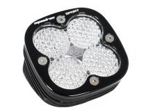 Flush Mount LED Light Pod Angled Black Clear Lens Work/Scene Pattern Squadron Sport Baja Designs