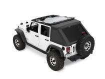 The Ascent Soft Tops For Jeep 2007-2018 Wrangler JK 4 Door Black Diamond Bestop
