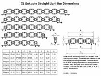 XL Linkable LED Light Bar 3 XLClear Baja Desgins
