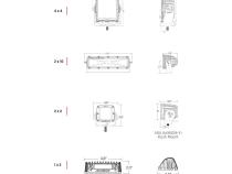 1x2 65 Degree DC Power Scene Light Black Housing RIGID Industries