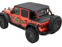 Cargo Deck Covers For Jeep 2018-2023 Wrangler JL 4 Door Factory Soft top Removed No Belt Rail Channels Black Diamond Bestop