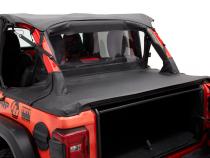 Cargo Deck Covers For Jeep 2018-2023 Wrangler JL 4 Door Factory Soft top Removed No Belt Rail Channels Black Diamond Bestop