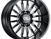 Cast Aluminum Wheels Summit 9110 GB-M 20x9 Milled Spokes Gloss Black 5 On 139.7 Bolt Pattern 0 Offset Cali Offroad Wheels
