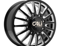 Dually Wheels Summit Dually 9110D GB 22x8.25 Milled Spokes Gloss Black 8 On 165.1 Bolt Pattern 115 Offset Cali Offroad Wheels