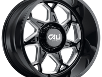 Cast Aluminum Wheels Sevenfold 9111 GB 20x10 Milled Spokes Gloss Black 5 On 127 Bolt Pattern -25 Offset Cali Offroad Wheels