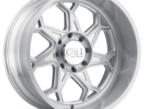 Cast Aluminum Wheels Sevenfold 9111 SL 20x9 Brushed Brushed Silver 6 On 135 Bolt Pattern 0 Offset Cali Offroad Wheels