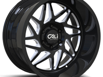 Cast Aluminum Wheels Gemini 9112 GB 20x12 Milled Spokes Gloss Black 6 On 135 Bolt Pattern -51 Offset Cali Offroad Wheels