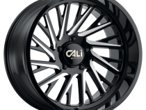 Cast Aluminum Wheels Purge 9114 GB 24x14 Milled Gloss Black 6 On 135 Bolt Pattern -76 Offset Cali Offroad Wheels