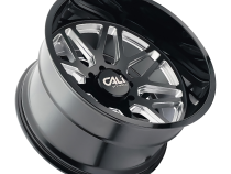 Cast Aluminum Wheels Invader 9115 GB-M 20x10 Milled Gloss Black 5 On 127 Bolt Pattern -25 Offset Cali Offroad Wheels