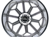 Cast Aluminum Wheels Auburn 9117 PO 22x12 Milled Spokes Polished 6 On 135 Bolt Pattern -51 Offset Cali Offroad Wheels